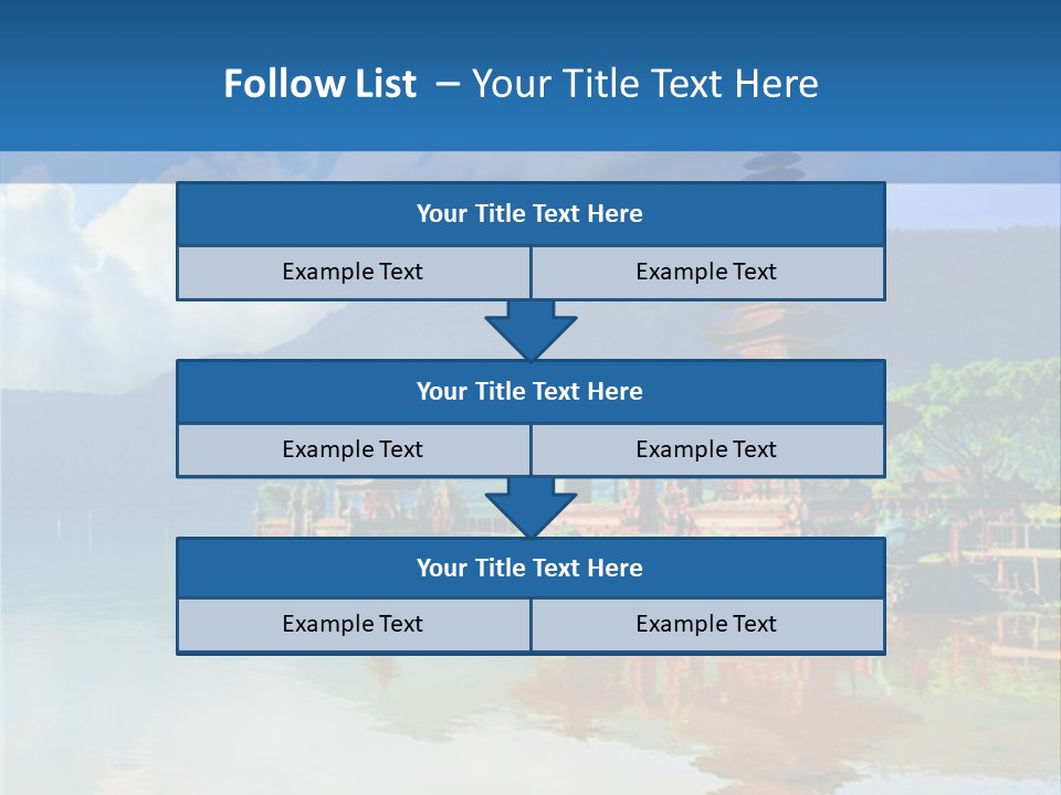 Hindu Ulun Pura PowerPoint Template