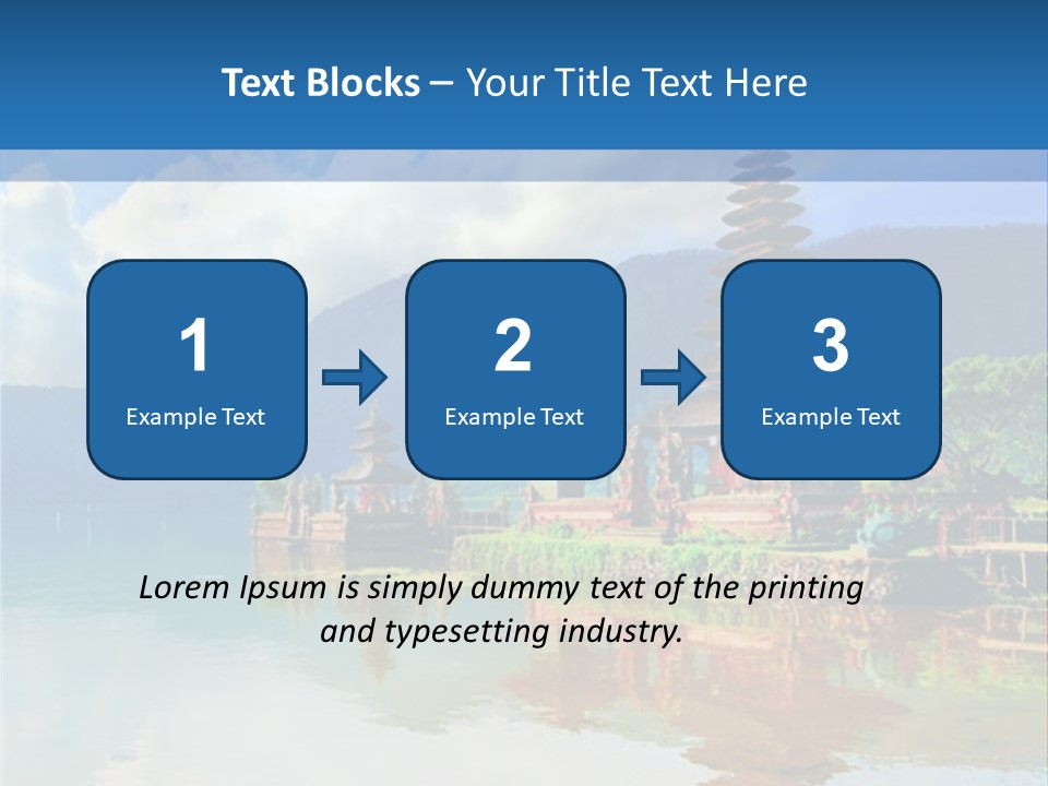 Hindu Ulun Pura PowerPoint Template