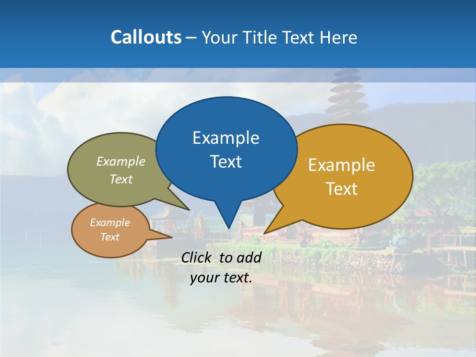 Hindu Ulun Pura PowerPoint Template