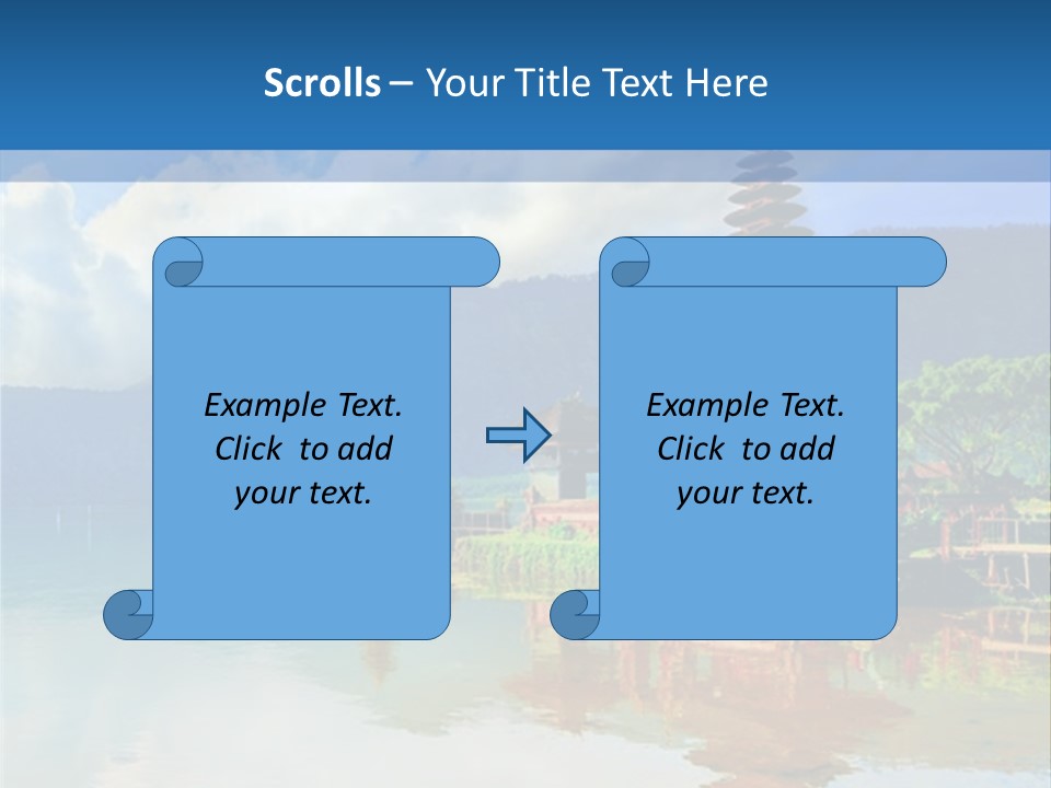 Hindu Ulun Pura PowerPoint Template