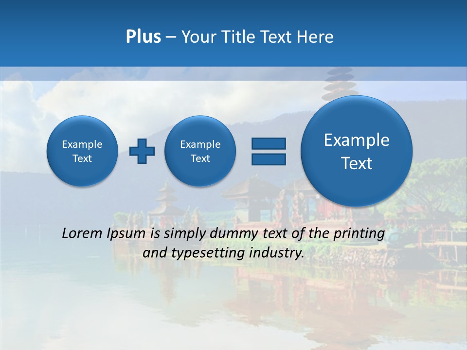 Hindu Ulun Pura PowerPoint Template