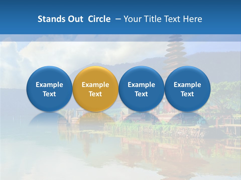 Hindu Ulun Pura PowerPoint Template