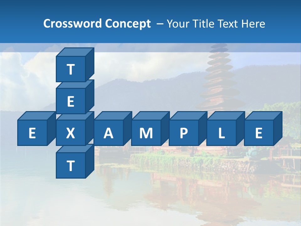Hindu Ulun Pura PowerPoint Template