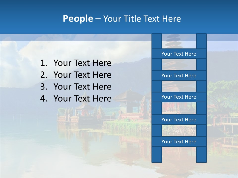 Hindu Ulun Pura PowerPoint Template