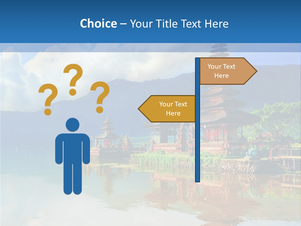 Hindu Ulun Pura PowerPoint Template