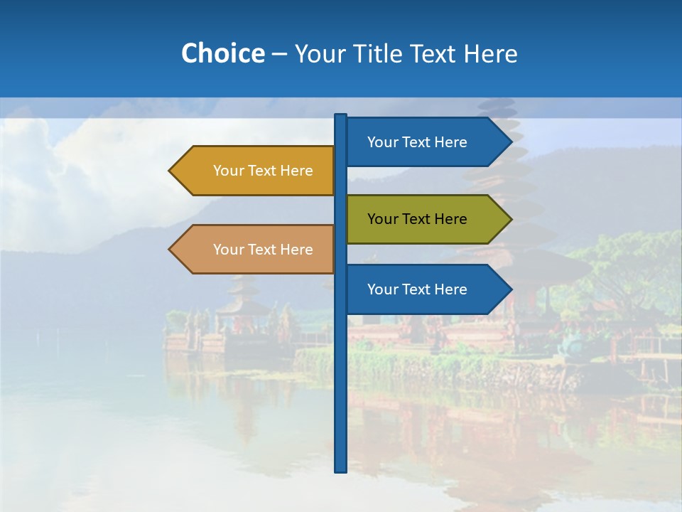 Hindu Ulun Pura PowerPoint Template