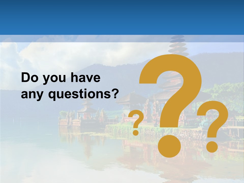 Hindu Ulun Pura PowerPoint Template