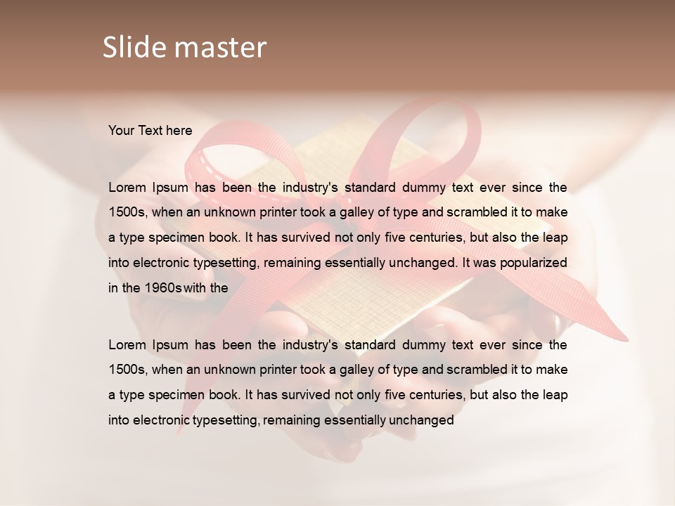 White Background Single Object Human Arm PowerPoint Template