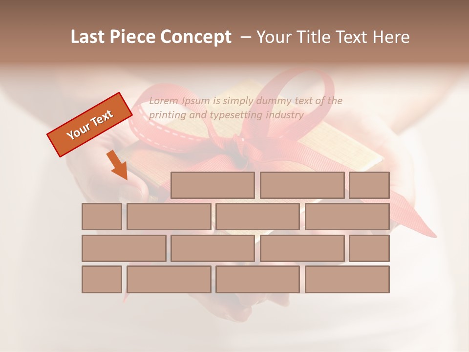 White Background Single Object Human Arm PowerPoint Template