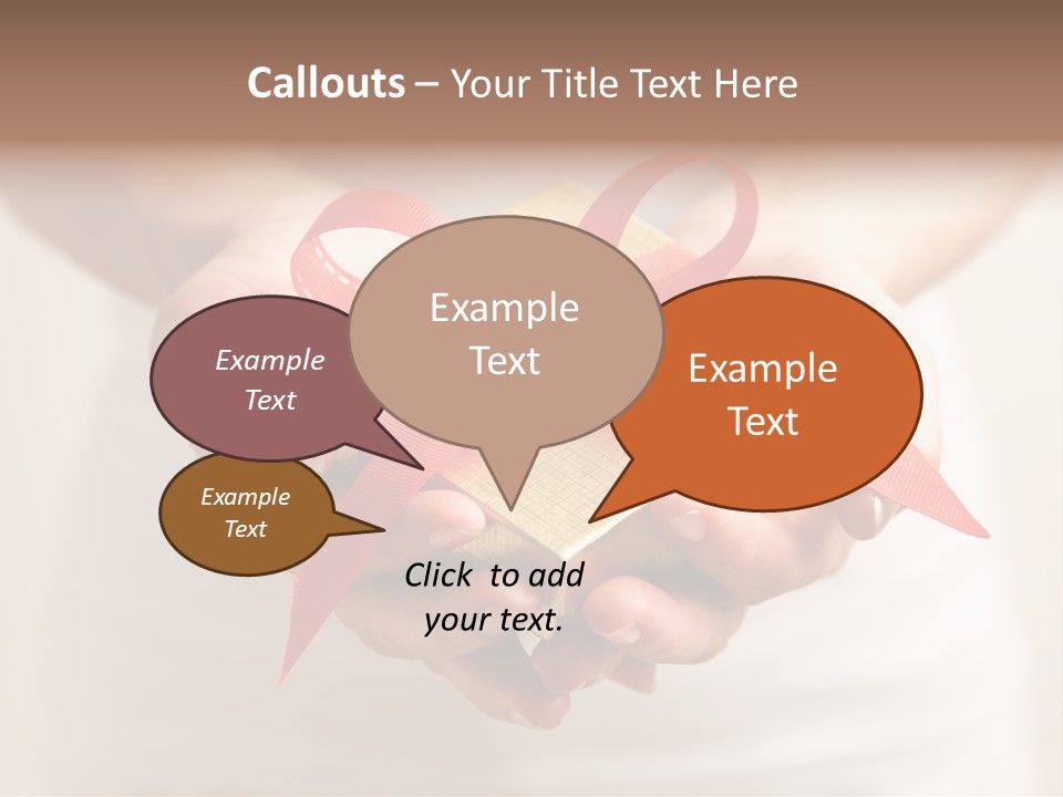 White Background Single Object Human Arm PowerPoint Template