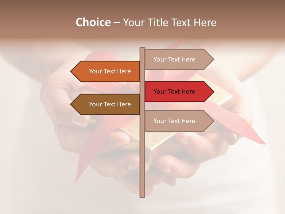 White Background Single Object Human Arm PowerPoint Template