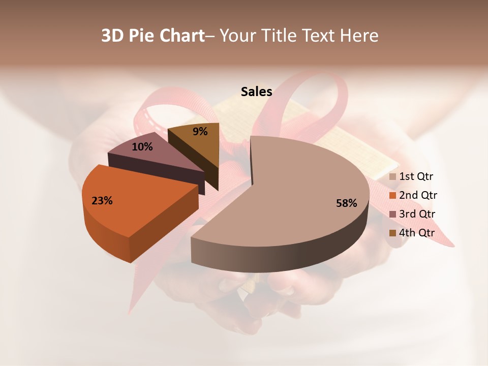 White Background Single Object Human Arm PowerPoint Template