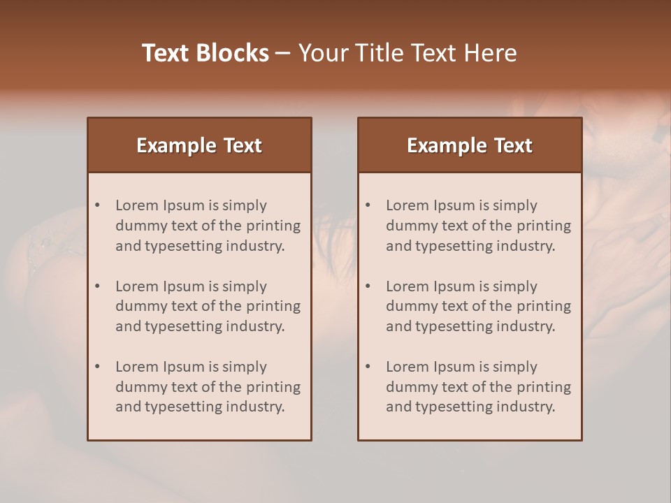 Lovers Topless Desire PowerPoint Template