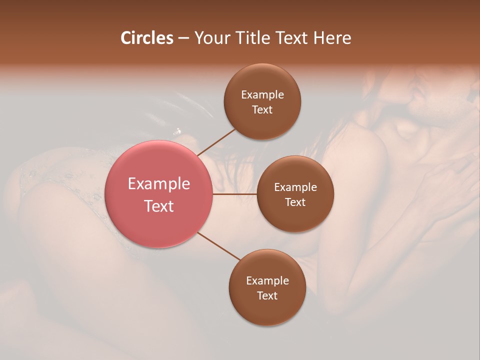 Lovers Topless Desire PowerPoint Template
