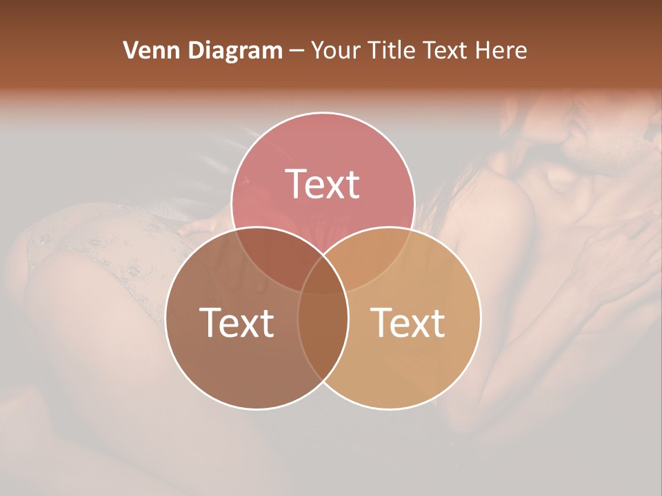 Lovers Topless Desire PowerPoint Template