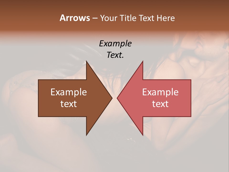Lovers Topless Desire PowerPoint Template