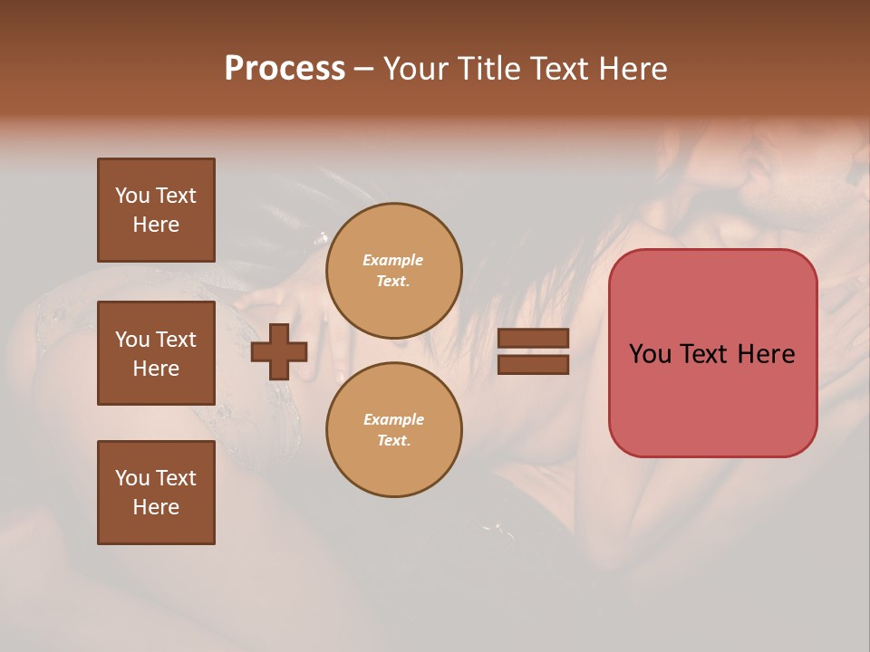 Lovers Topless Desire PowerPoint Template