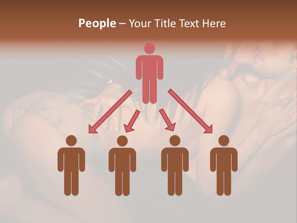 Lovers Topless Desire PowerPoint Template