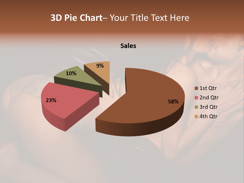 Lovers Topless Desire PowerPoint Template