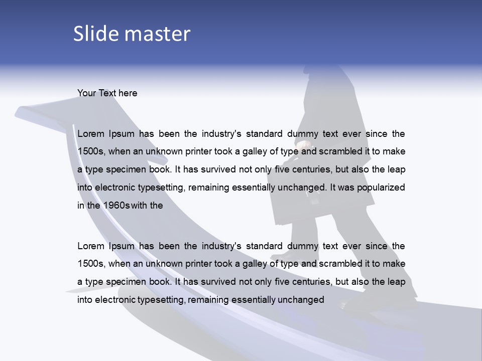 Hand Success Green PowerPoint Template