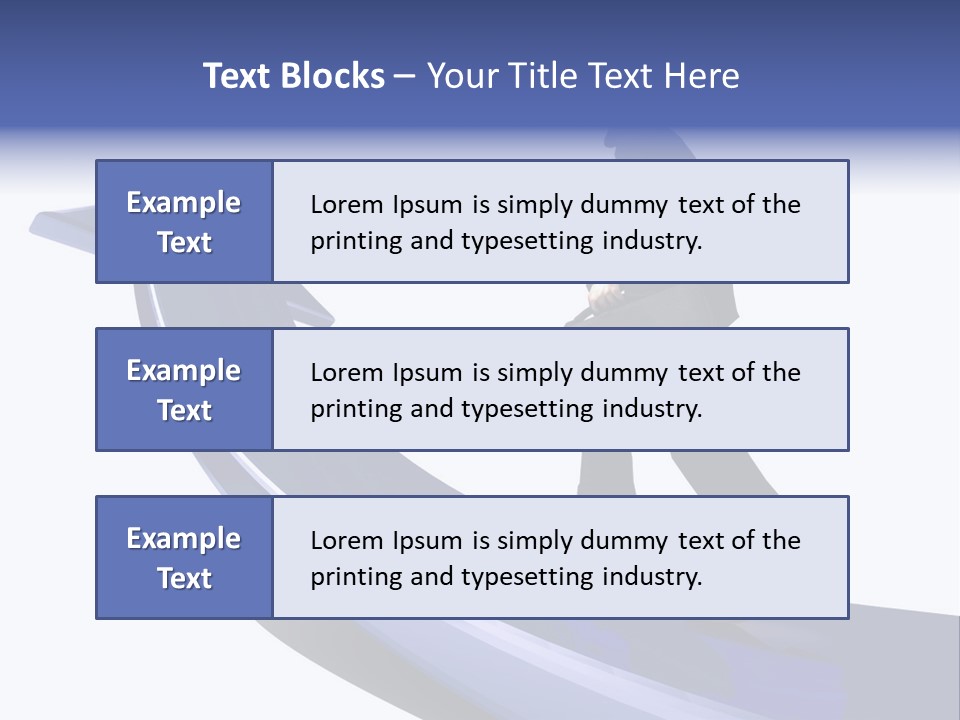 Hand Success Green PowerPoint Template