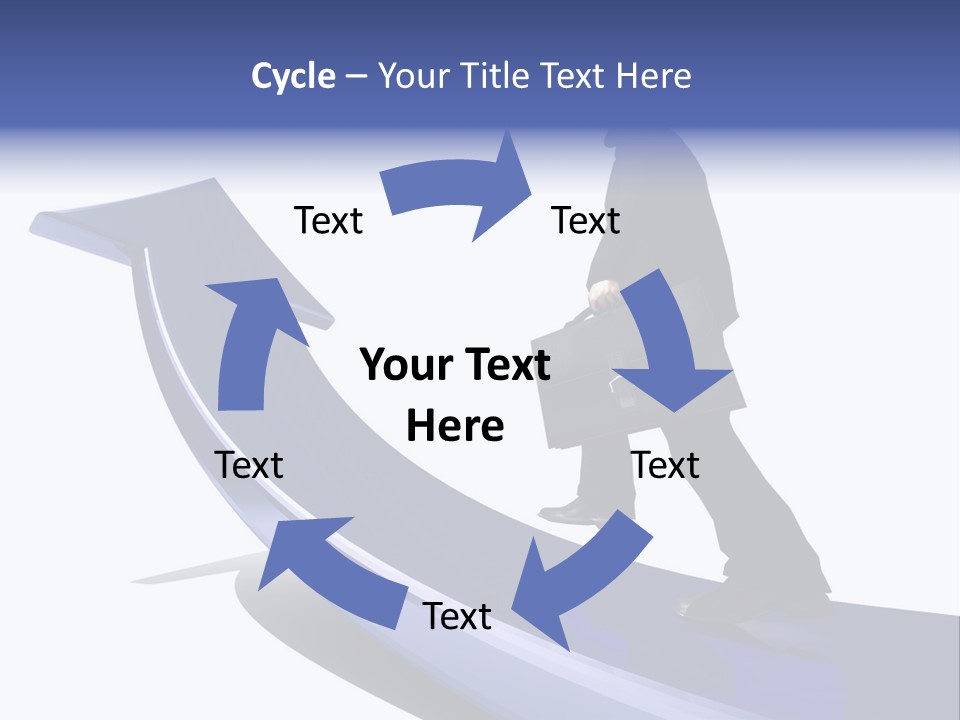 Hand Success Green PowerPoint Template