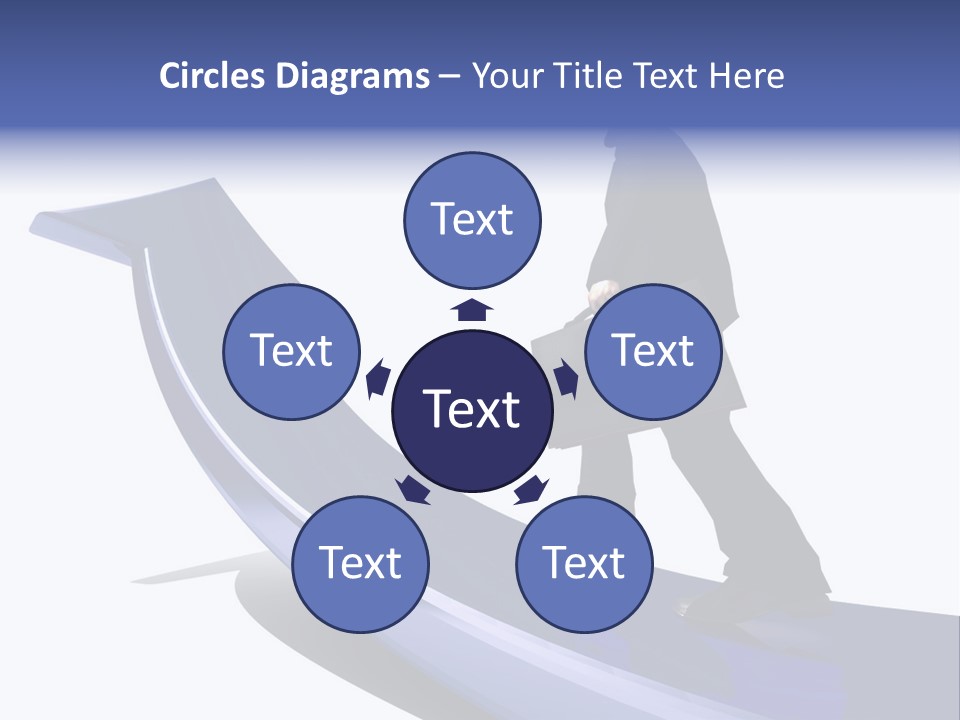 Hand Success Green PowerPoint Template