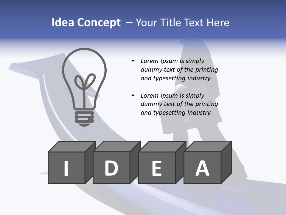 Hand Success Green PowerPoint Template