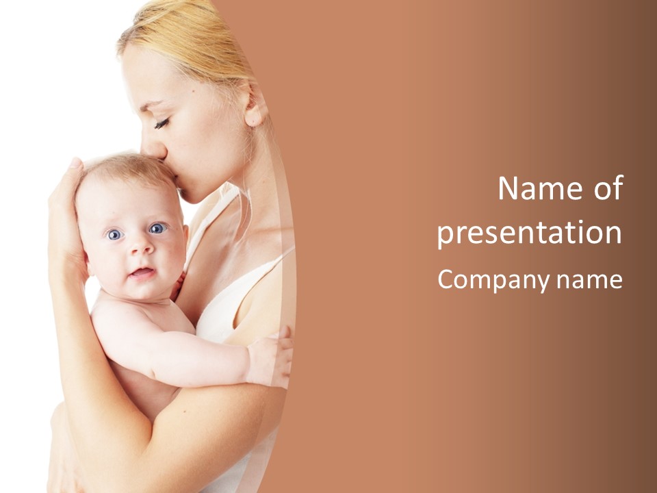 Young Naked People PowerPoint Template