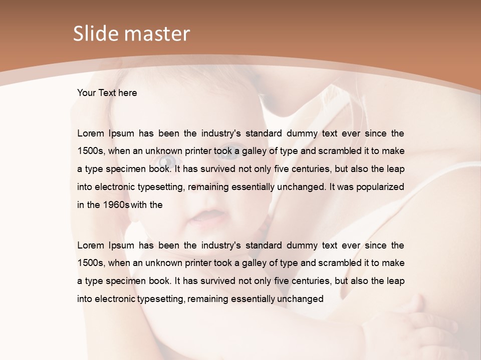 Young Naked People PowerPoint Template