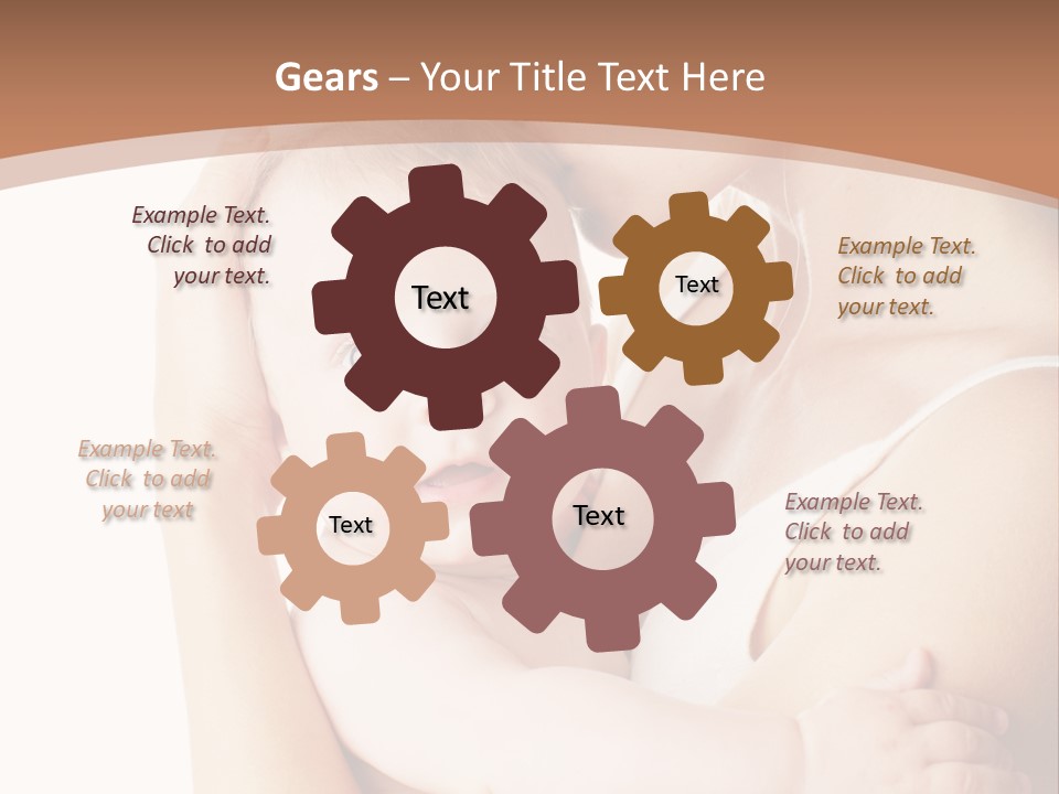 Young Naked People PowerPoint Template