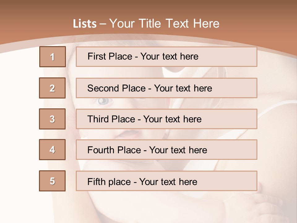 Young Naked People PowerPoint Template