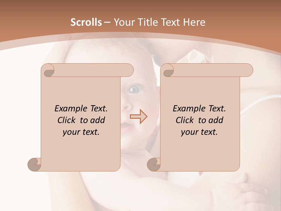 Young Naked People PowerPoint Template