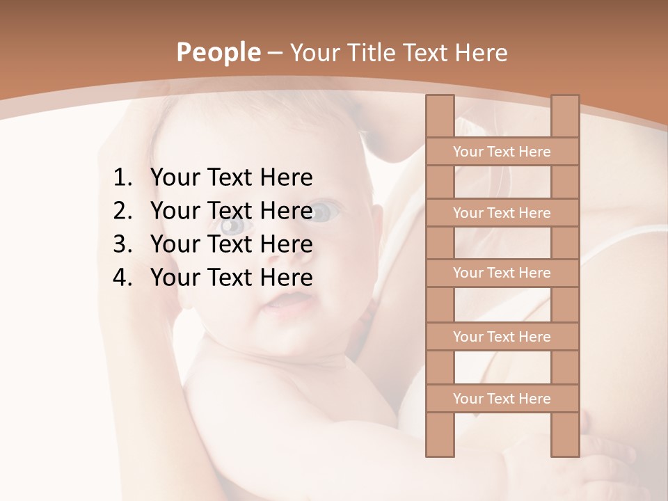 Young Naked People PowerPoint Template