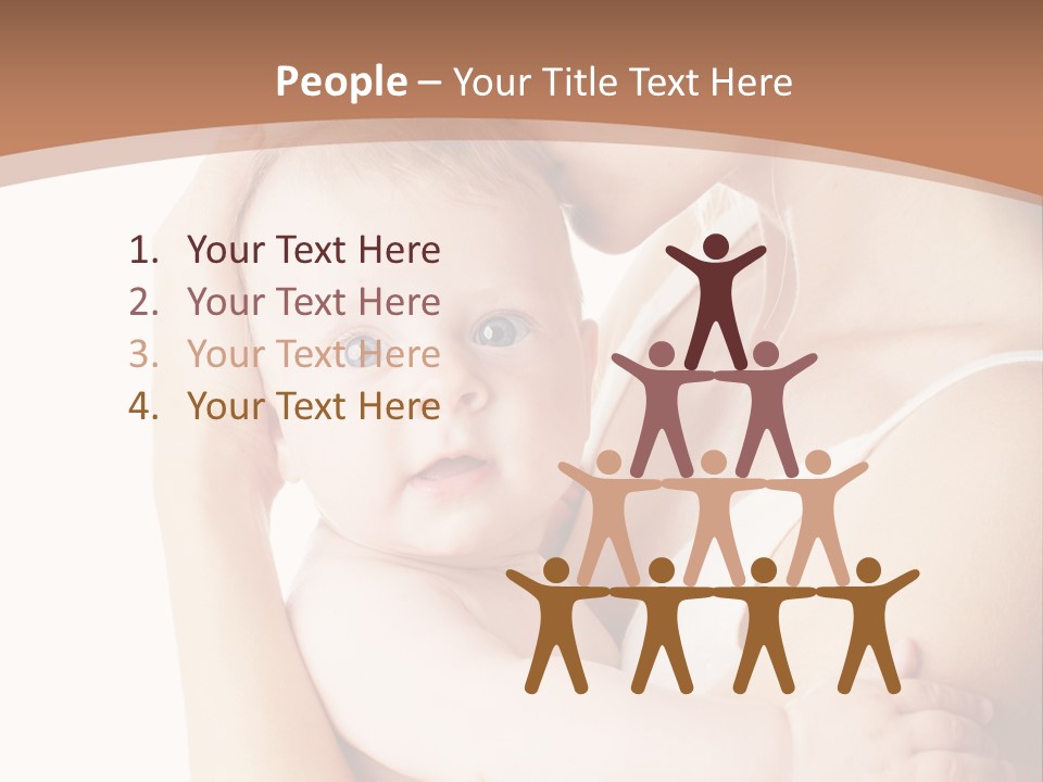 Young Naked People PowerPoint Template