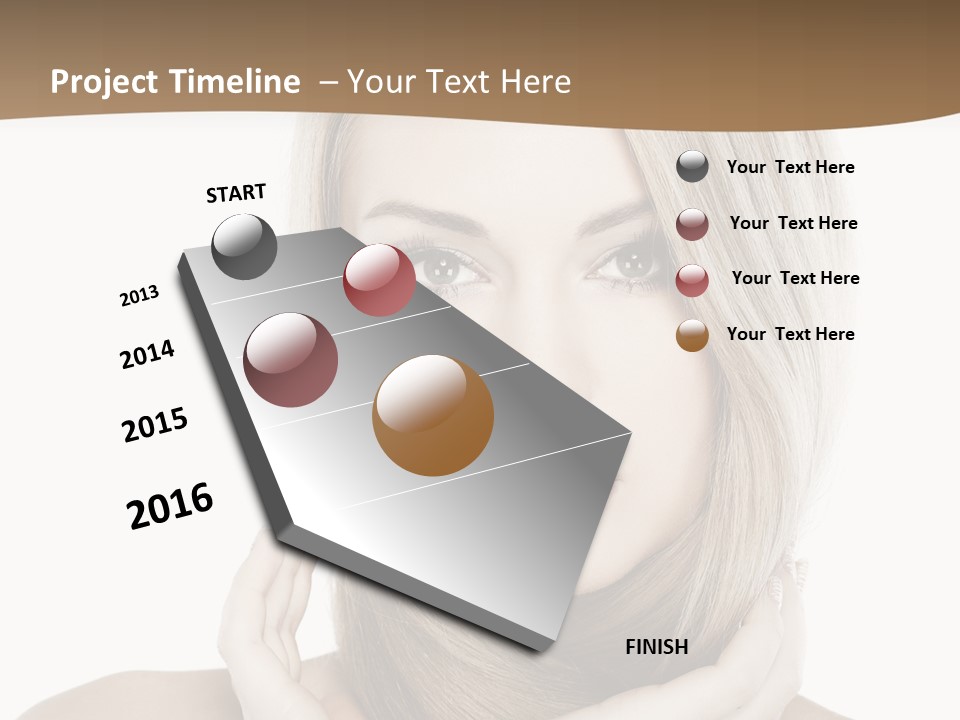 Long Beautiful Summer PowerPoint Template