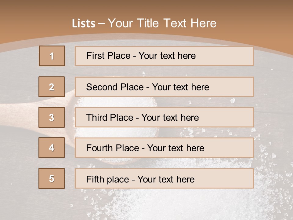 Different Natural Table PowerPoint Template