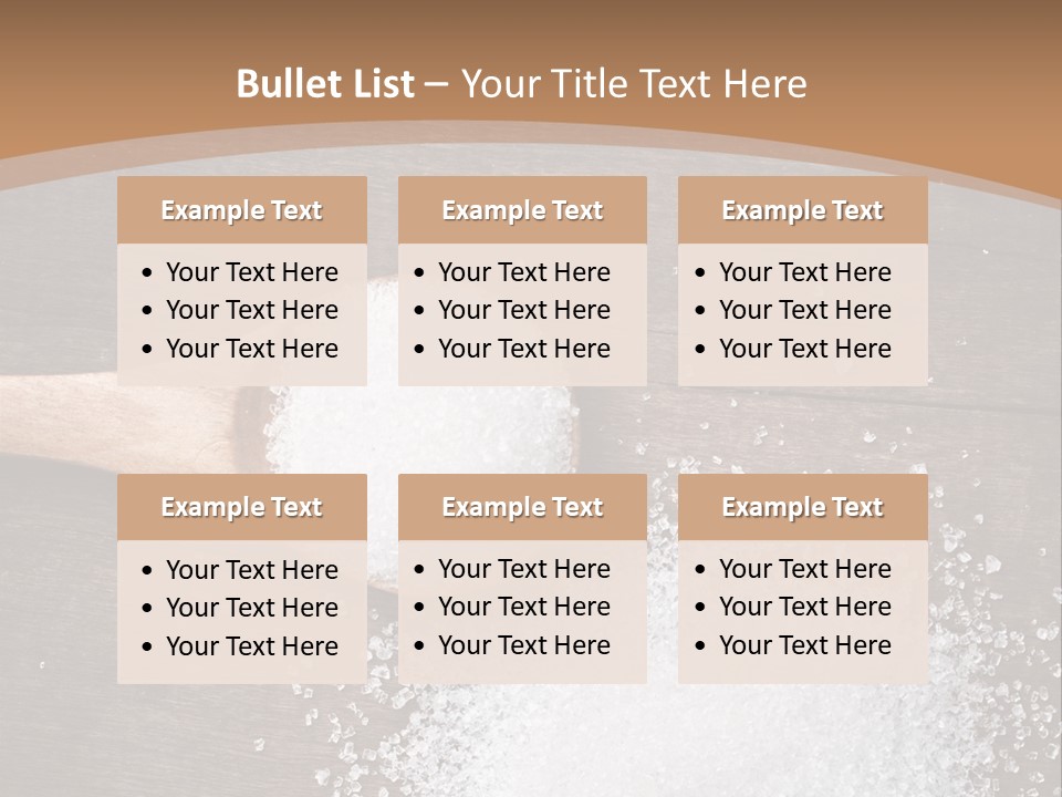 Different Natural Table PowerPoint Template