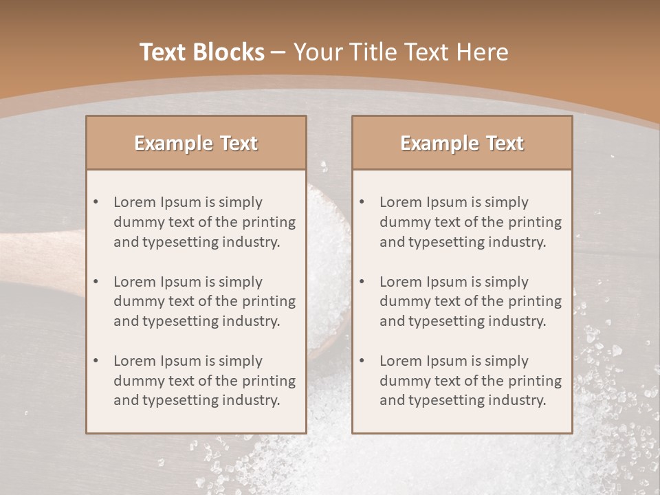 Different Natural Table PowerPoint Template