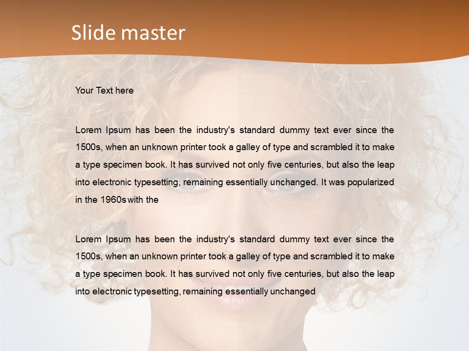 Make Up Tranquil Scene Mid Adult PowerPoint Template