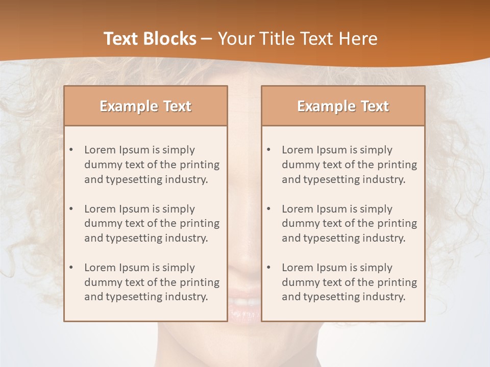 Make Up Tranquil Scene Mid Adult PowerPoint Template