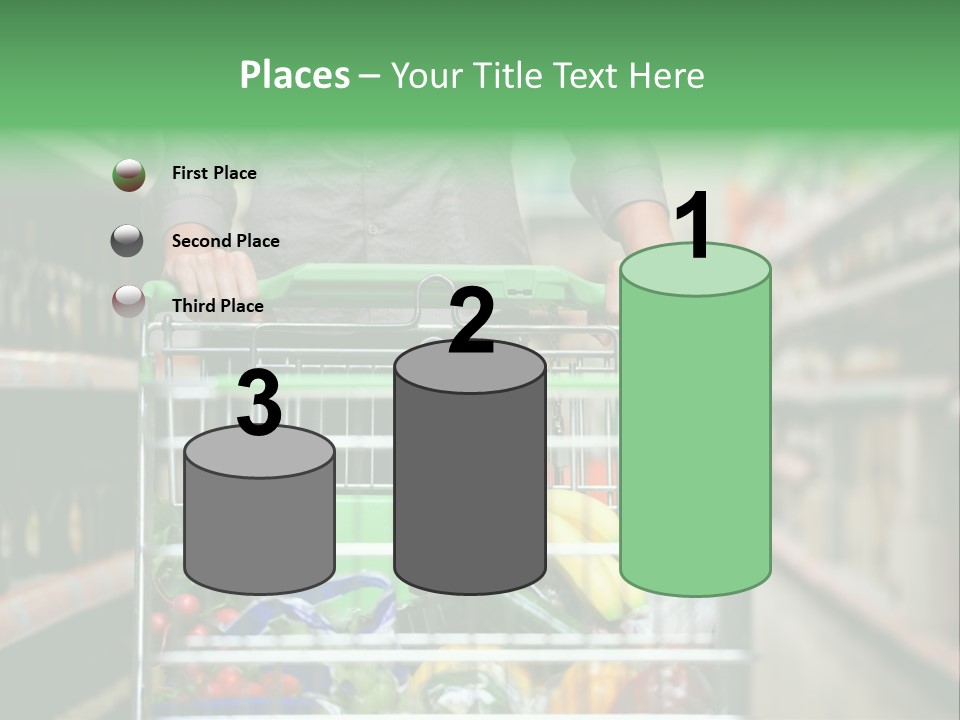 Closeup Consumer Market PowerPoint Template