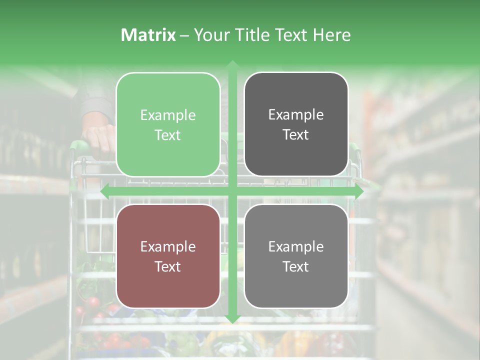 Closeup Consumer Market PowerPoint Template
