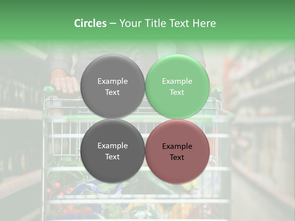 Closeup Consumer Market PowerPoint Template