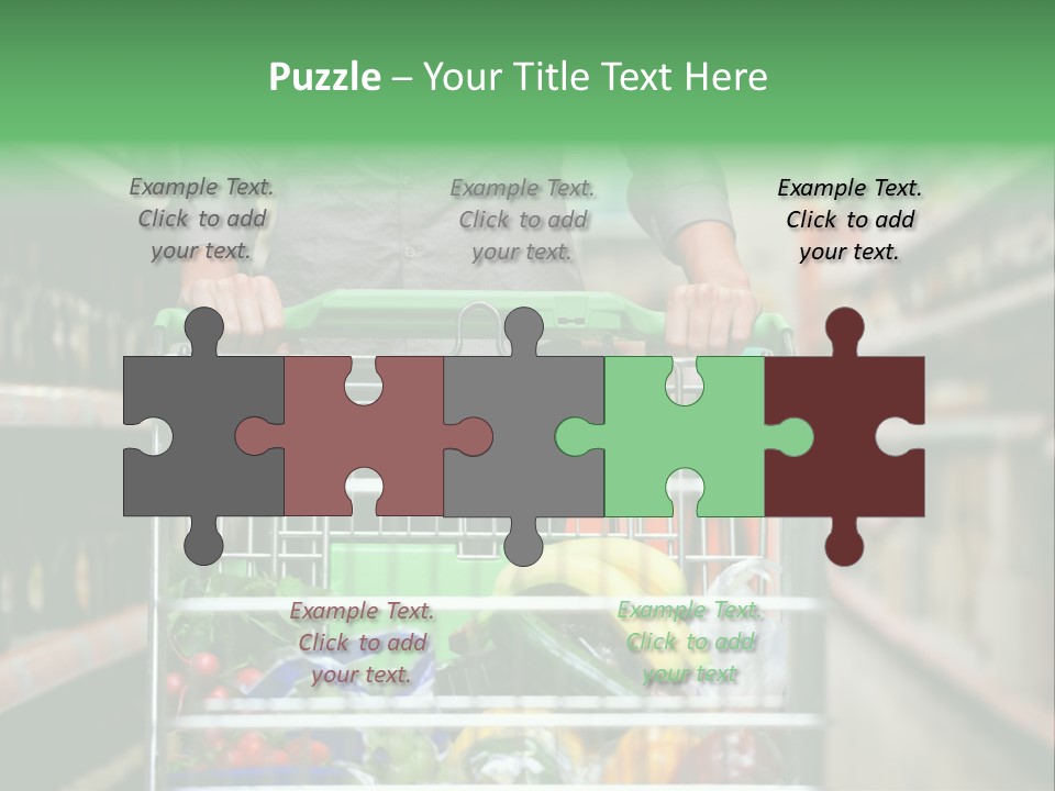 Closeup Consumer Market PowerPoint Template