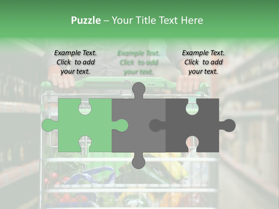 Closeup Consumer Market PowerPoint Template