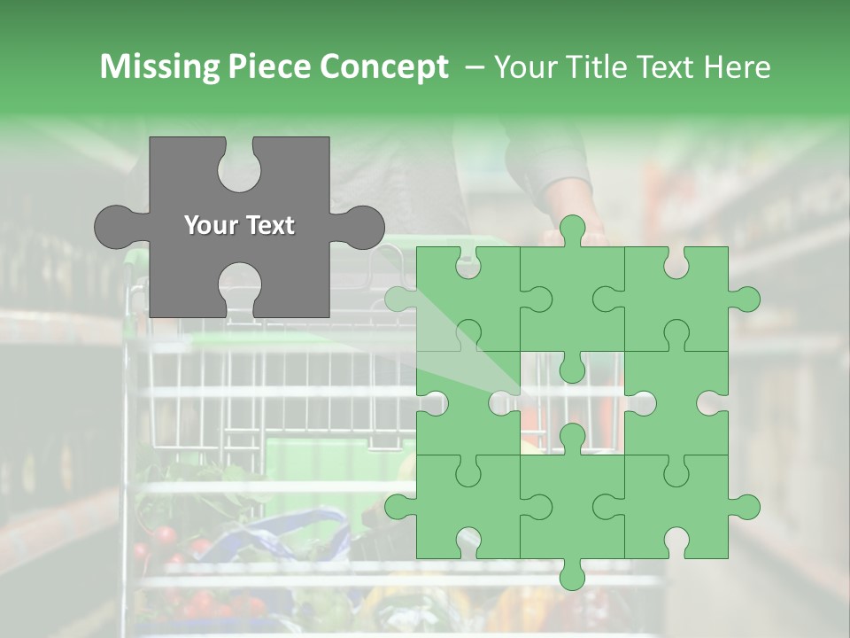 Closeup Consumer Market PowerPoint Template