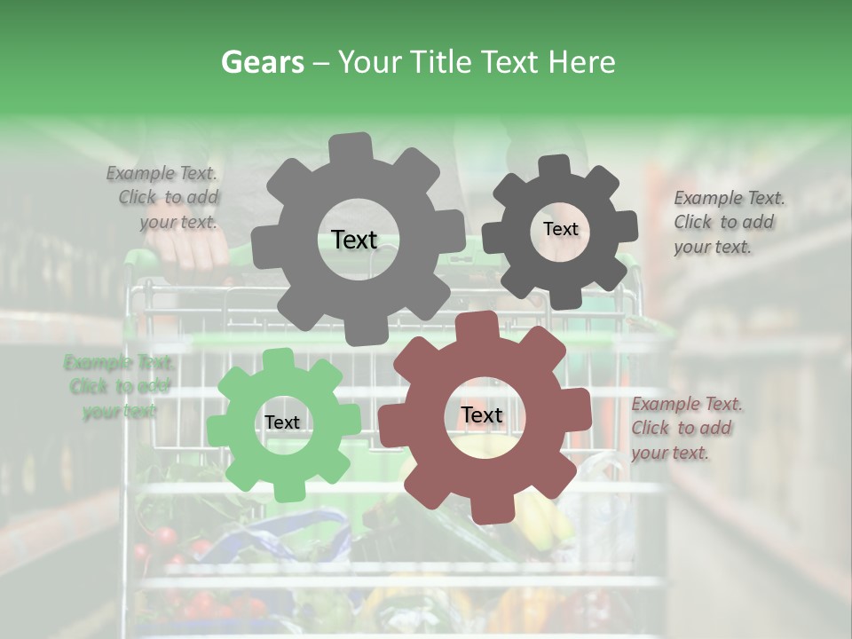 Closeup Consumer Market PowerPoint Template