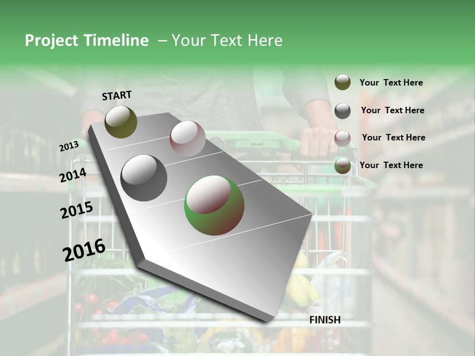 Closeup Consumer Market PowerPoint Template