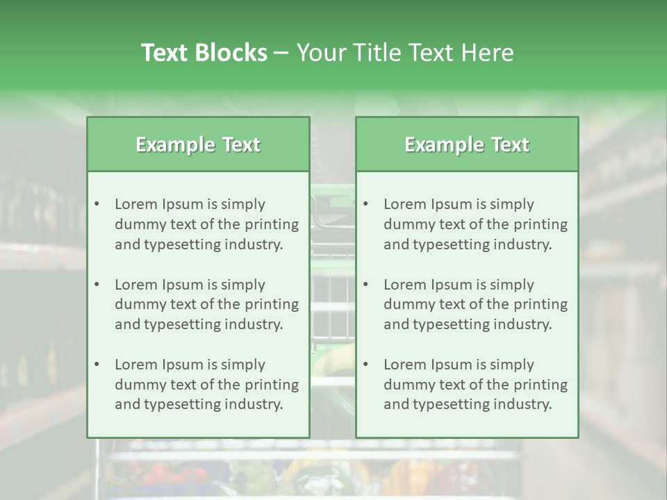 Closeup Consumer Market PowerPoint Template
